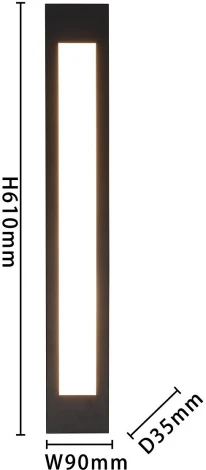 Настенный линейный светильник светодиодный встраиваемый Favourite Meridiem 4004-1W