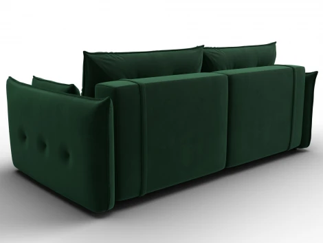 Диван прямой Лига-100 НПБ (ДСП,Фанера/Пластик/Велюр/Зеленый) Лига Диванов 133649