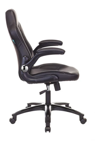 Кресло игровое Zombie VIKING-1N черный эко.кожа крестовина пластик