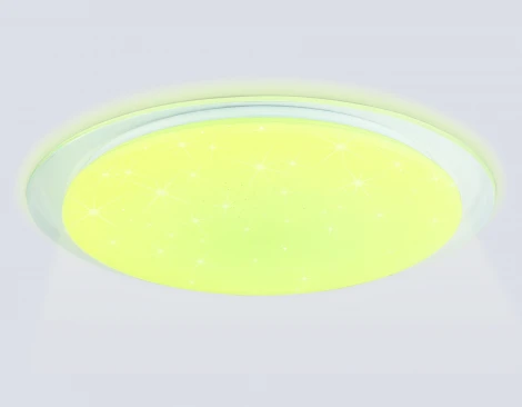 Потолочный светильник круглый светодиодный с пультом (Ночной режим, С таймером) Ambrella Orbital FZ780 RGB