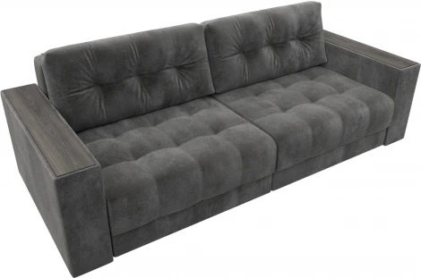 Диван прямой с декором Лига-049 НПБ Лига Диванов (Велюр) арт.128406