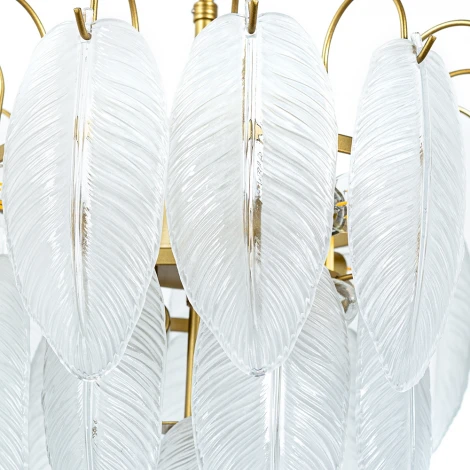 Подвесная люстра Arte Lamp Evie A4052LM-6SG (220V, на цепи, листья)