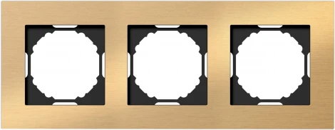 Рамка 3-я, Natural золотистый алюминий Donel A07 DEN213GA
