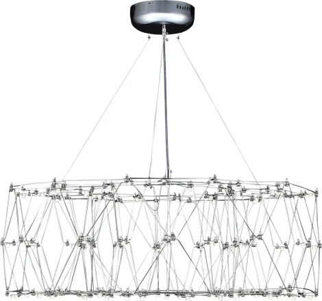 Подвесная люстра светодиодная ST Luce Gravetta SL6602.103.72 Хром/Прозрачный LED 1*72W 4000K (220V, на тросе)