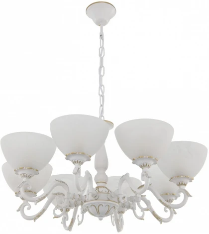 Подвесная люстра Arte Milano AM340518 340518/8 WT+G (220V, на цепи)