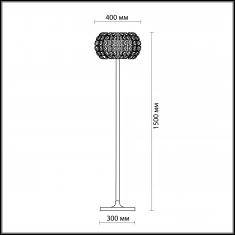 Торшер Odeon Light Crista 1606/6F