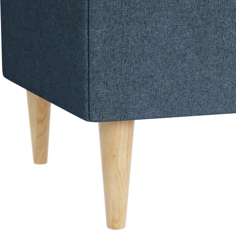 БЕНОН Пуф тканевый, синий D1 furniture арт.AAA41702005