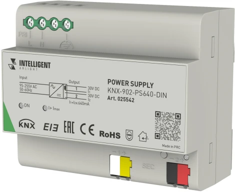 INTELLIGENT Блок питания шины KNX-902-PS640-DIN (230V, 640mA) (IARL, -) 025542