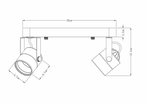 Спот Arte Lamp Lente A1310PL-2CC