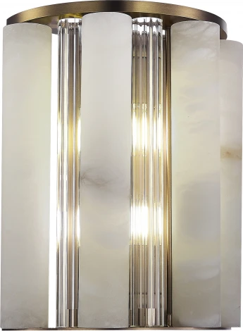 Настенный светильник ST Luce Delight SL1516.301.02 Бронза, Прозрачный/Белый алебастр E14 2*40W (220V)