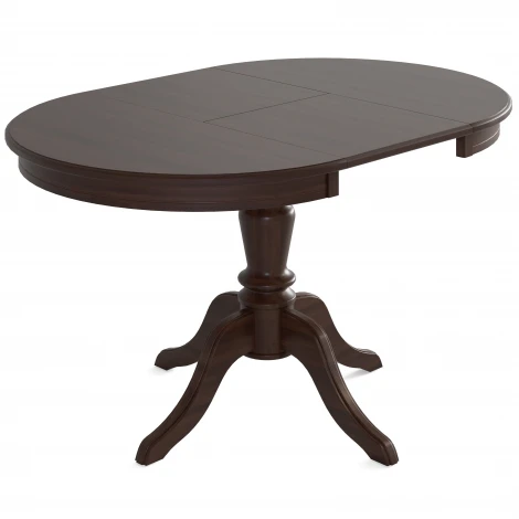 Стол обеденный Линне темный орех 90/130*90 Mebelik 009914