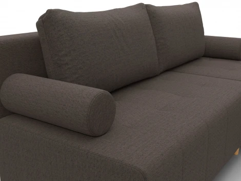 Диван угловой Лига-102 угол универсальный (ДСП,Брус,Фанера,Рогожка/Коричневый) Лига Диванов 134796