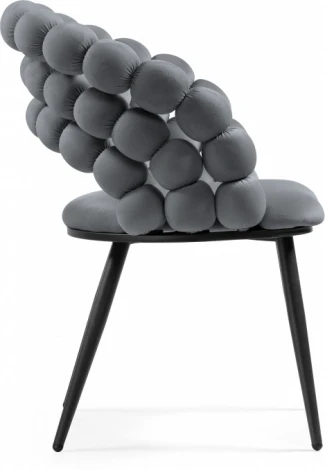 Стул на металлокаркасе Woodville Ball dark gray / black