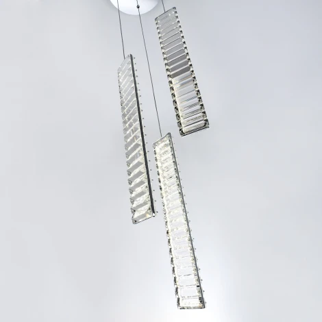 Подвесной светильник светодиодный хрустальный Modelux MODESTYLE MS.88909.3R CR