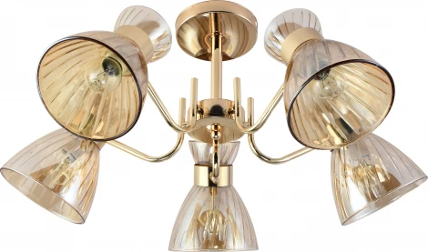 Потолочная люстра на штанге Rivoli Victoria 9183-305 5хЕ27 60 Вт