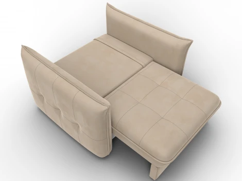 Кресло Лига-100 НПБ (ДСП,Фанера,Велюр/Бежевый) Лига Диванов 136999