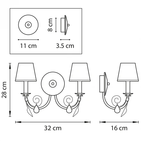 Бра Lightstar Modesto 781620