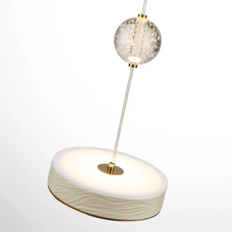 Подвесной светильник Odeon Light Riviera 5450/32L молочный/античная бронза/металл/керамика/хрусталь/акрил LED x 32W 2000К/3000K/4000K/переключ