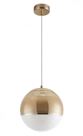 Подвесной светильник Crystal Lux Optima SP1 GOLD D200 (220V, на проводе, шар)