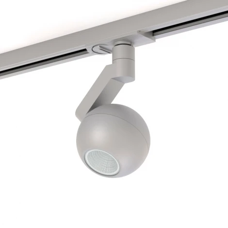 Трековый светильник однофазный 7W 220V Silver RAUMBERG 8588Sv (LED, шар)