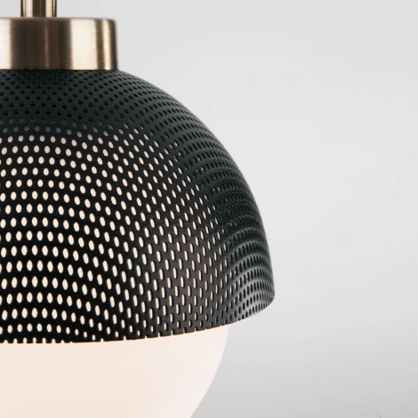 Подвесной светильник Eurosvet Nocciola 50106/1 античная бронза/черный (220V, на проводе, шар)