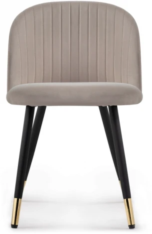 Стул Woodville на металлокаркасе Gabi latte / black / gold 15348