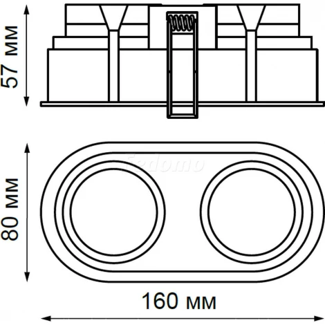 Встраиваемый точечный светильник Novotech Cloud 370564 (220V)