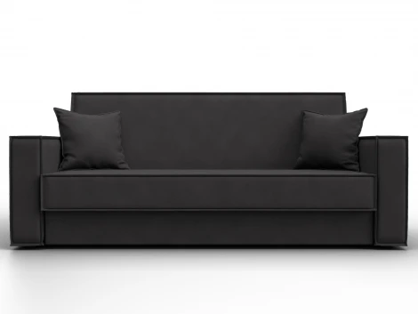 Диван-книжка Куба (ДСП,ЛДСП/Пластик/Замша/Коричневый) Лига Диванов 127460