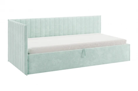 Кровать с подъемным механизмом Твикс (Тахта) 90х200 см Mebelson (ДСП,Велюр/Зеленый) арт.170631,2764