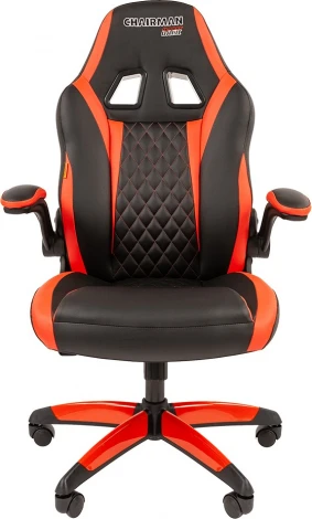 Игровые кресла CHAIRMAN GAME 15 (Пластик,Экокожа/Черный,Красный)