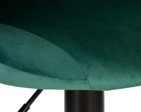 Стул барный DOBRIN LOGAN BLACK (зеленый велюр (MJ9-88))
