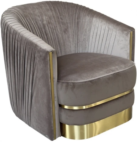 Кресло Garda Decor 87YY-1890-1 BRN (Светло-серый)