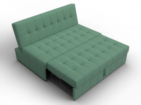 Диван прямой Лига-107 (140) (ЛДСП,Брус,Фанера,Рогожка/Зеленый) Лига Диванов 134905