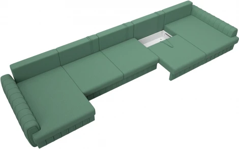 Диван П-образный Лига-057 НПБ МегаЛонг Лига Диванов (Рогожка) арт.129354