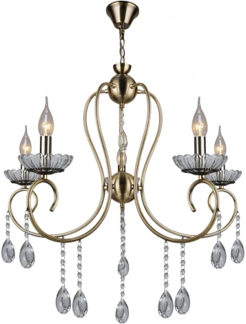 Подвесная люстра Reluce 04462-0.4-05 (220V, подвески, на цепи, подсвечник, свеча)