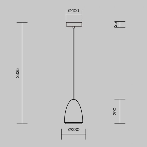 Подвесной светильник Maytoni Pilastro MOD430PL-01CM (220V, на проводе)