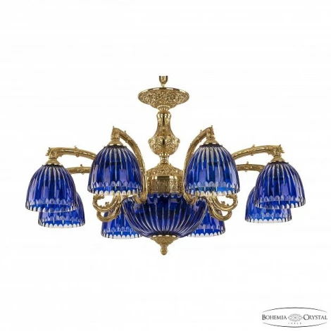 Подвесная люстра Bohemia 7121 71212P/8+3/210 G P1 U Clear-Blue/H-1K