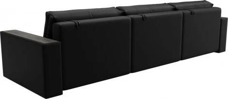 Диван прямой с декором Лига-049 НПБ Лонг Лига Диванов (Экокожа) арт.128435