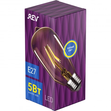 Лампочка светодиодная филаментная REV 32435 5