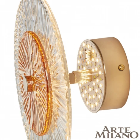Настенный светильник Arte Milano 1.1252B.D150.H150.LED G (220V, круглые)