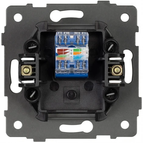 Механизм компьютерной розетки SCT-MPC1-PL-WH-V (RJ-45, CAT6) (Arlight) 049842