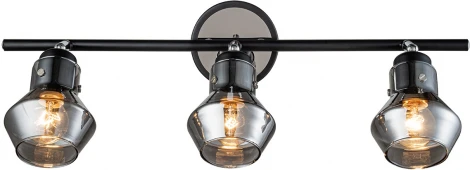 Спот Escada Carlo Escada Carlo 593/3 3x40Вт E14, металл, чёрный/хром