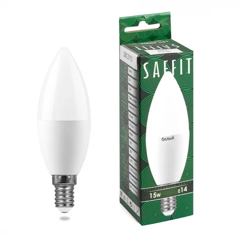 Лампа светодиодная Saffit SBC3715 55204 Свеча E14 15W 230V 4000K
