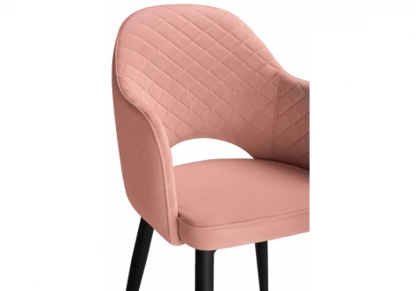 Стул Woodville на металлокаркасе Vener coral / black 15093