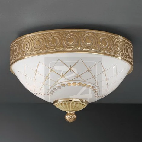 Потолочная люстра PL.7212/2 Reccagni Angelo 7212 PL 7212/2 (220V, узор в клетку)