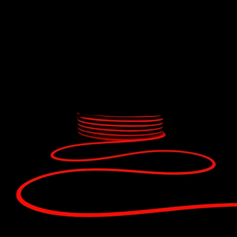 Односторонний Гибкий Неон 6х12мм Красный 12В, IP65 Laitcom FR-23523