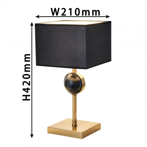 Интерьерная настольная лампа Favourite Diva 2822-1T (220V, куб)