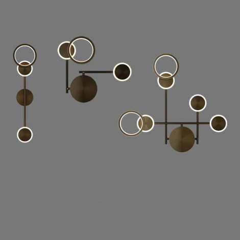 Настенный светильник Wi-Fi Zingy B Black ImperiumLoft Zingy01 (LED, 220V, пульт управления)