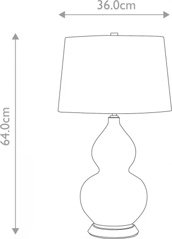 Настольная лампа Elstead ISLA-AB-TL-GREEN (220V)