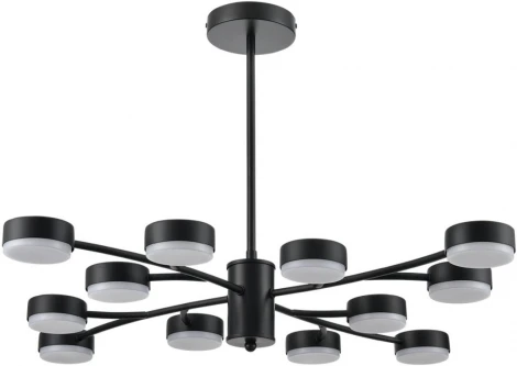 Потолочная люстра на штанге Lumion Torina 8117/12 черный, металл LED GX53 12*7W 220V